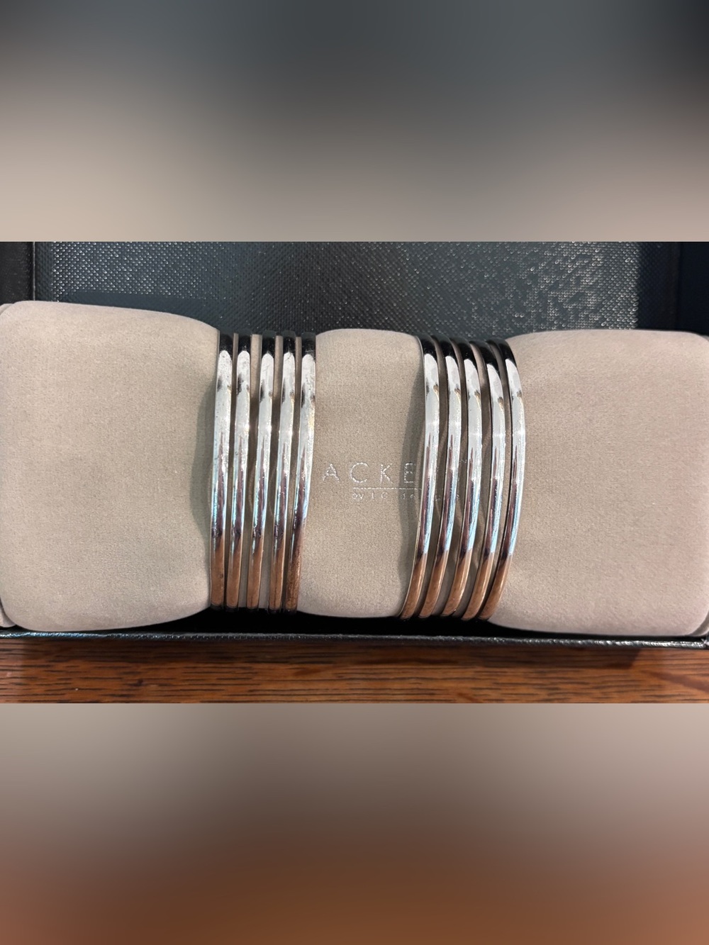 SET OF 2 SILVER PLATED CUFFS